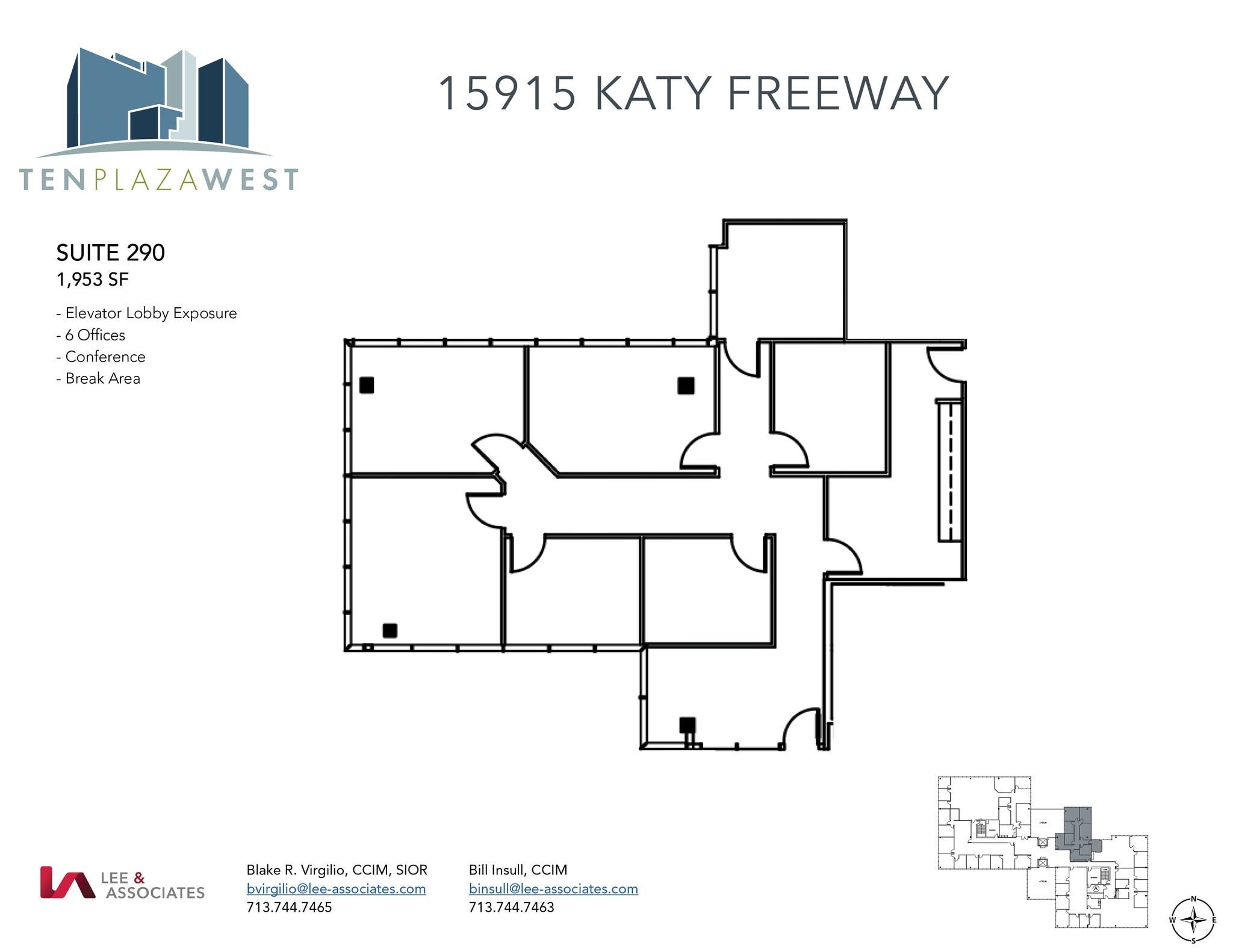 15915 Katy Fwy, Houston, TX à louer Plan d’étage– Image 1 sur 1