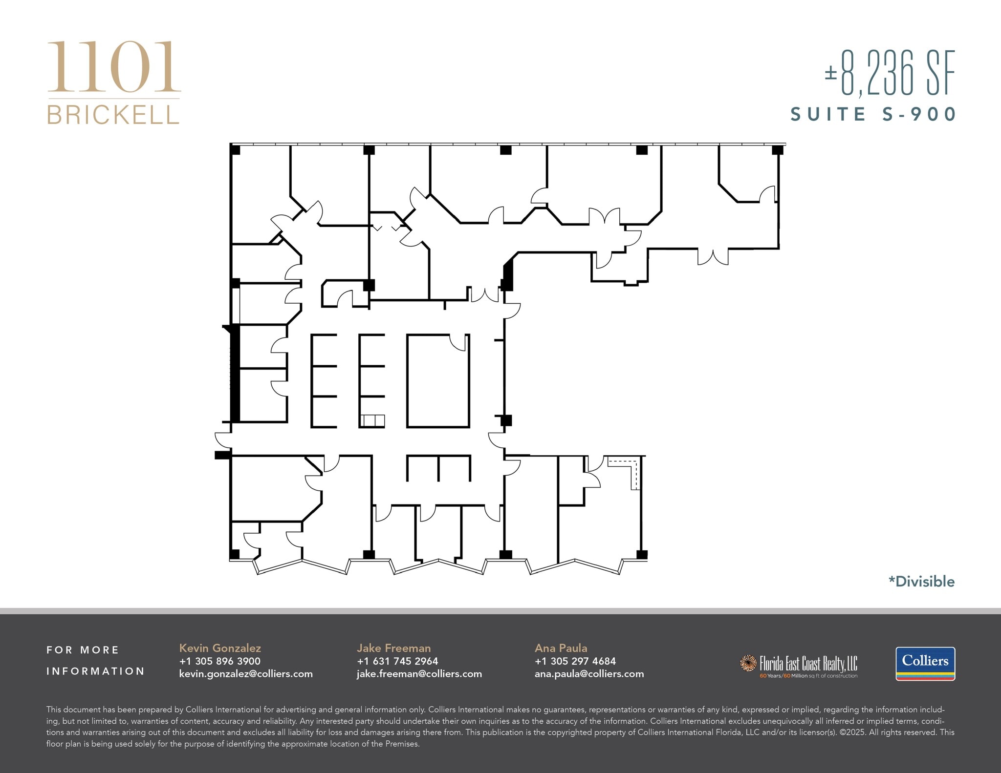 1101 Brickell Ave, Miami, FL à louer Plan d’étage– Image 1 sur 1
