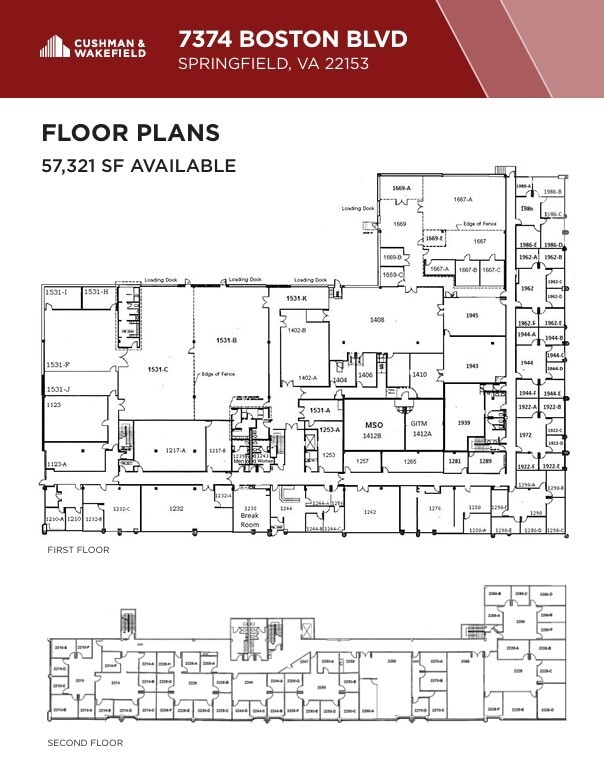 7374 Boston Blvd, Springfield, VA à vendre Plan d’étage– Image 1 sur 1