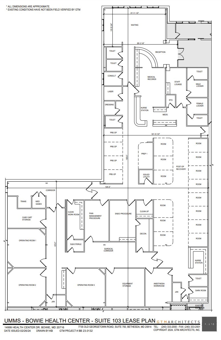 14999 Health Center Dr, Bowie, MD à louer Plan d’étage– Image 1 sur 1