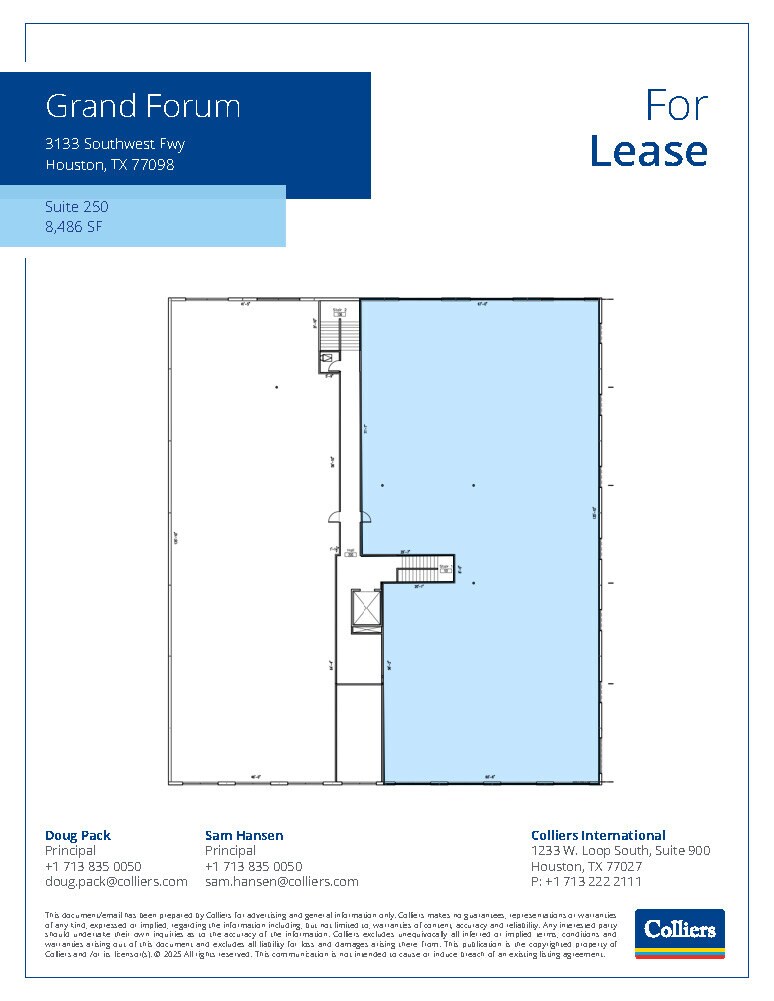 3133 Southwest Fwy, Houston, TX à vendre Plan d’étage– Image 1 sur 1