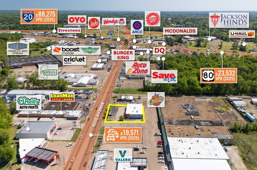 1259 Ellis Ave, Jackson, MS à louer - Photo de l’immeuble – Image 2 sur 8