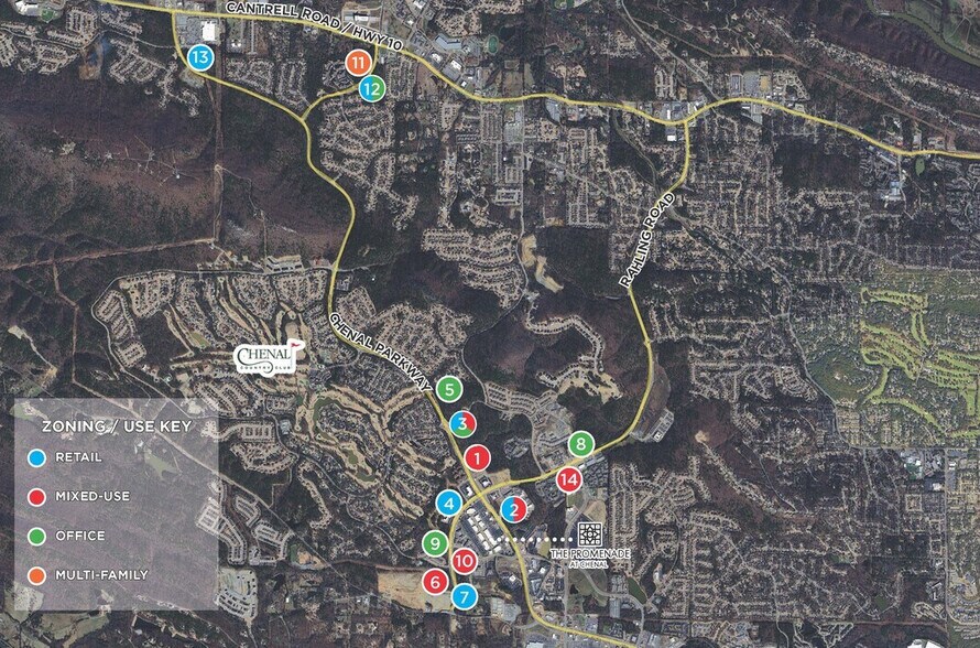 Cantrell Road & Chenonceau Blvd, Little Rock, AR à vendre - Aérien – Image 1 sur 3