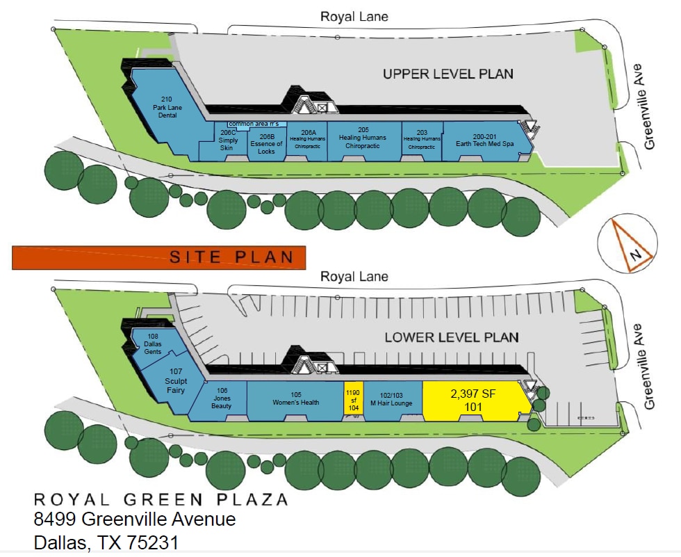 8499 Greenville Ave, Dallas, TX à louer Plan de site– Image 1 sur 1