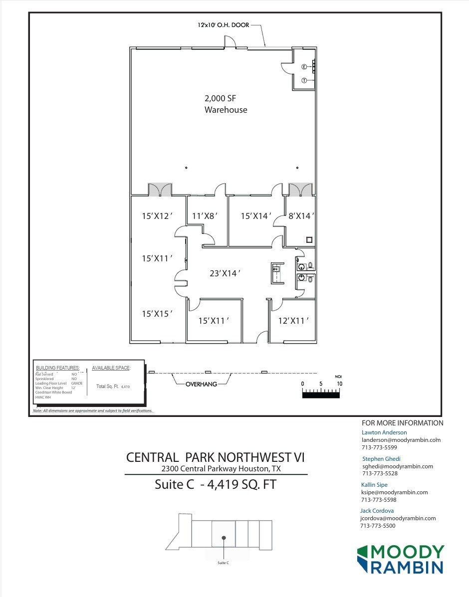2500 Central Pky, Houston, TX à louer Plan d’étage– Image 1 sur 1