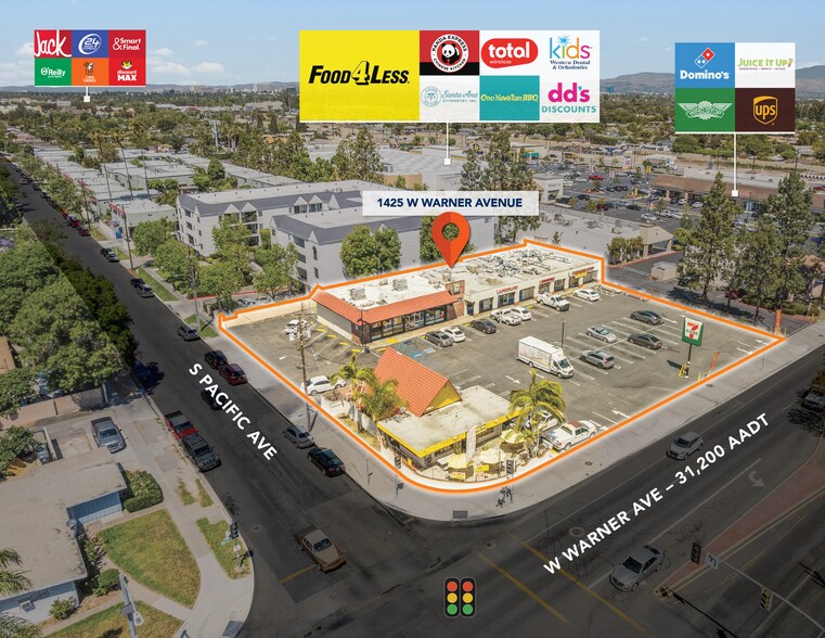 1417-1431 W Warner Ave, Santa Ana, CA à vendre - Photo de l’immeuble – Image 2 sur 6