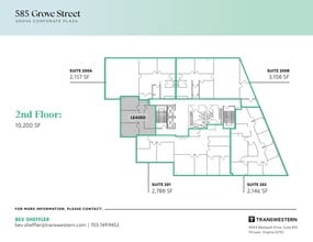 585 Grove St, Herndon, VA à louer Plan d’étage– Image 2 sur 2