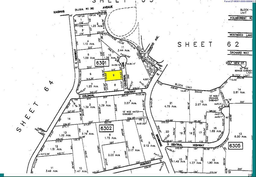 7145 Colonial Ln, Pennsauken, NJ à louer - Plan cadastral – Image 2 sur 3