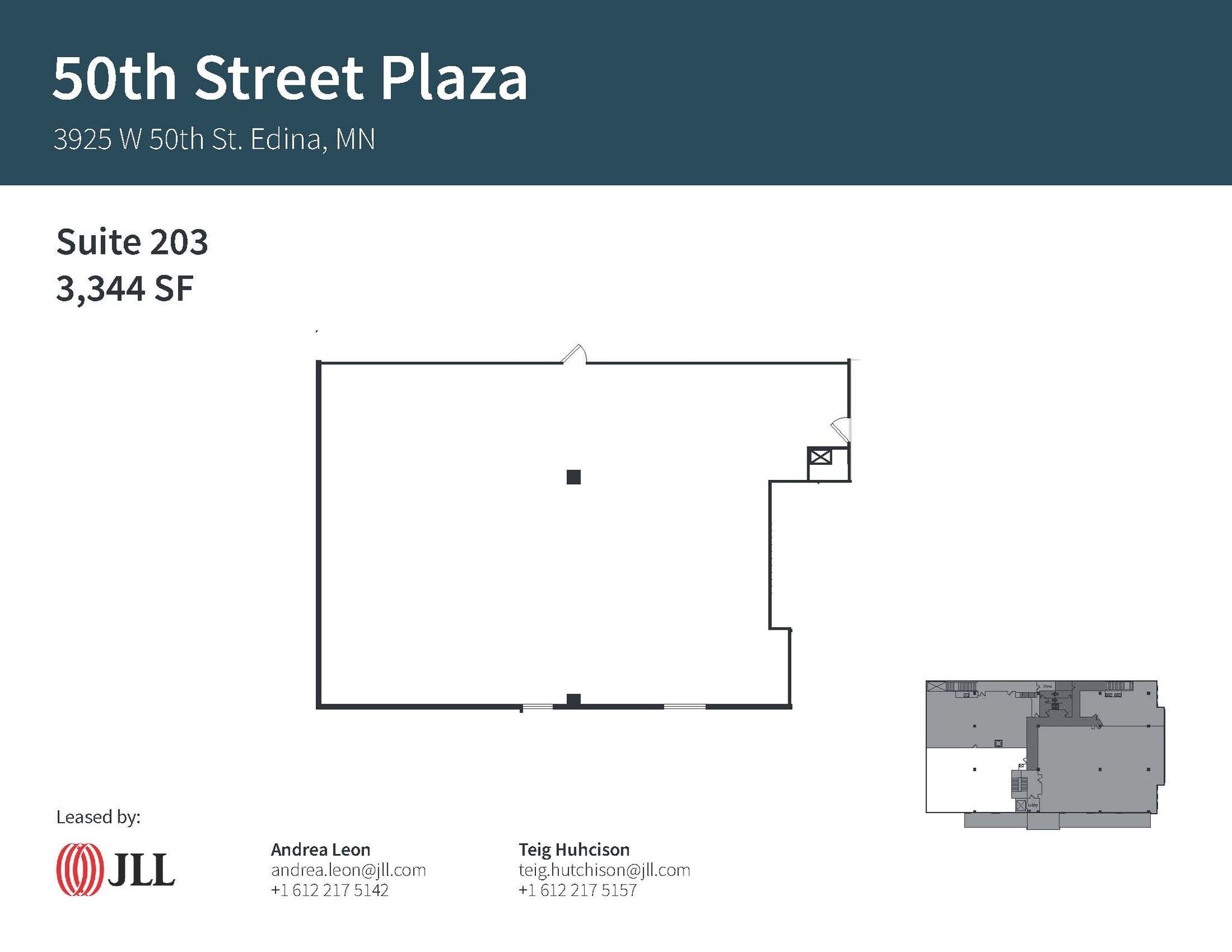 3925 W 50th St, Edina, MN à louer Plan d’étage– Image 1 sur 1