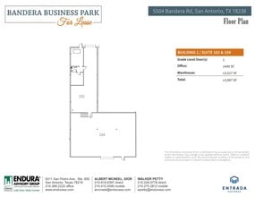 5504-1 Bandera Rd, San Antonio, TX à louer Plan d’étage– Image 1 sur 1
