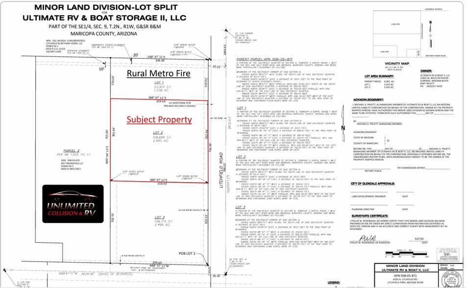 6030 N Litchfield Rd, Litchfield Park, AZ à vendre - Plan cadastral – Image 2 sur 2