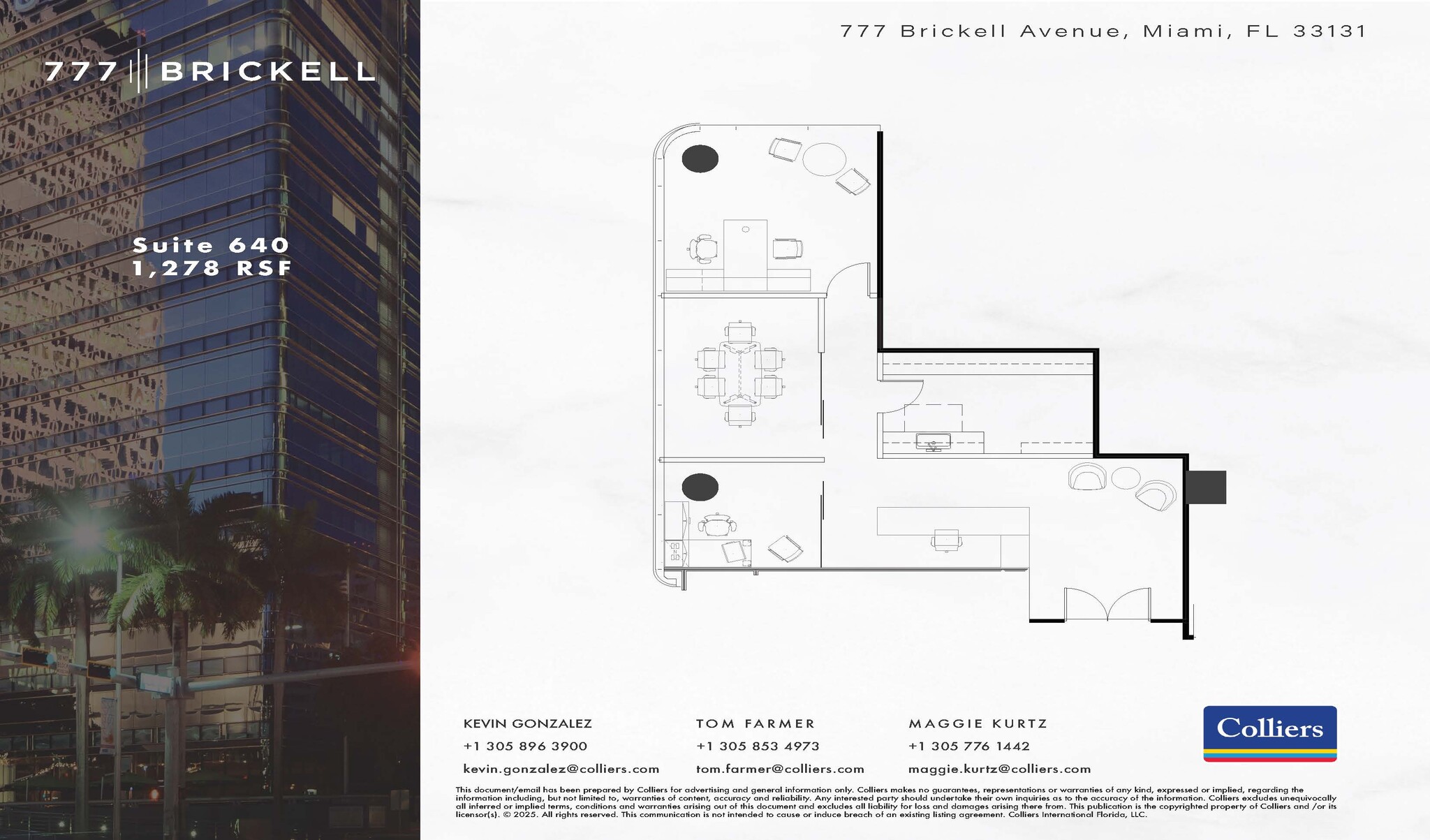 777 Brickell Ave, Miami, FL à louer Plan d’étage– Image 1 sur 1