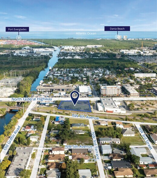 321 N Federal Hwy, Dania, FL à vendre - Aérien – Image 3 sur 7