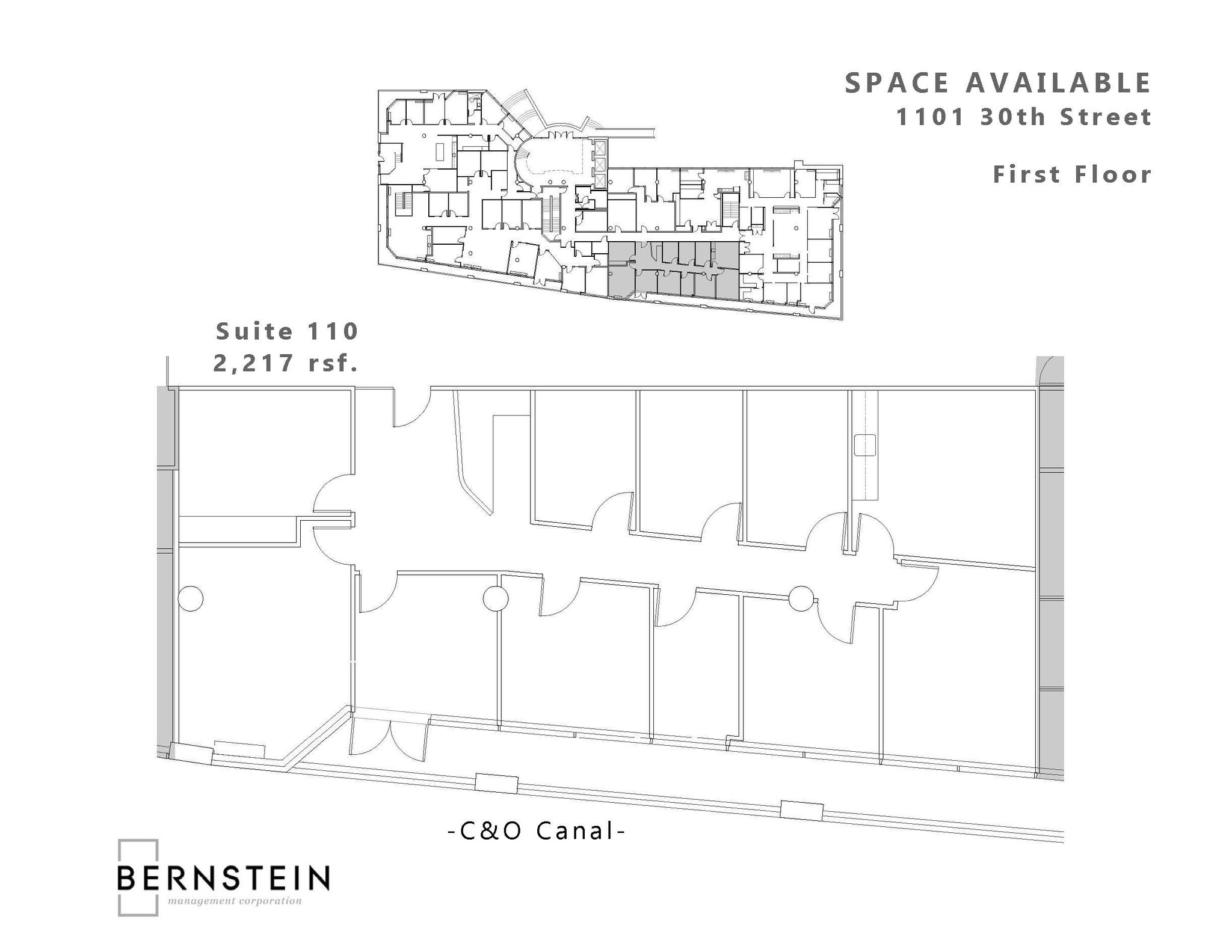 1101 30th St NW, Washington, DC à louer Plan d’étage– Image 1 sur 1