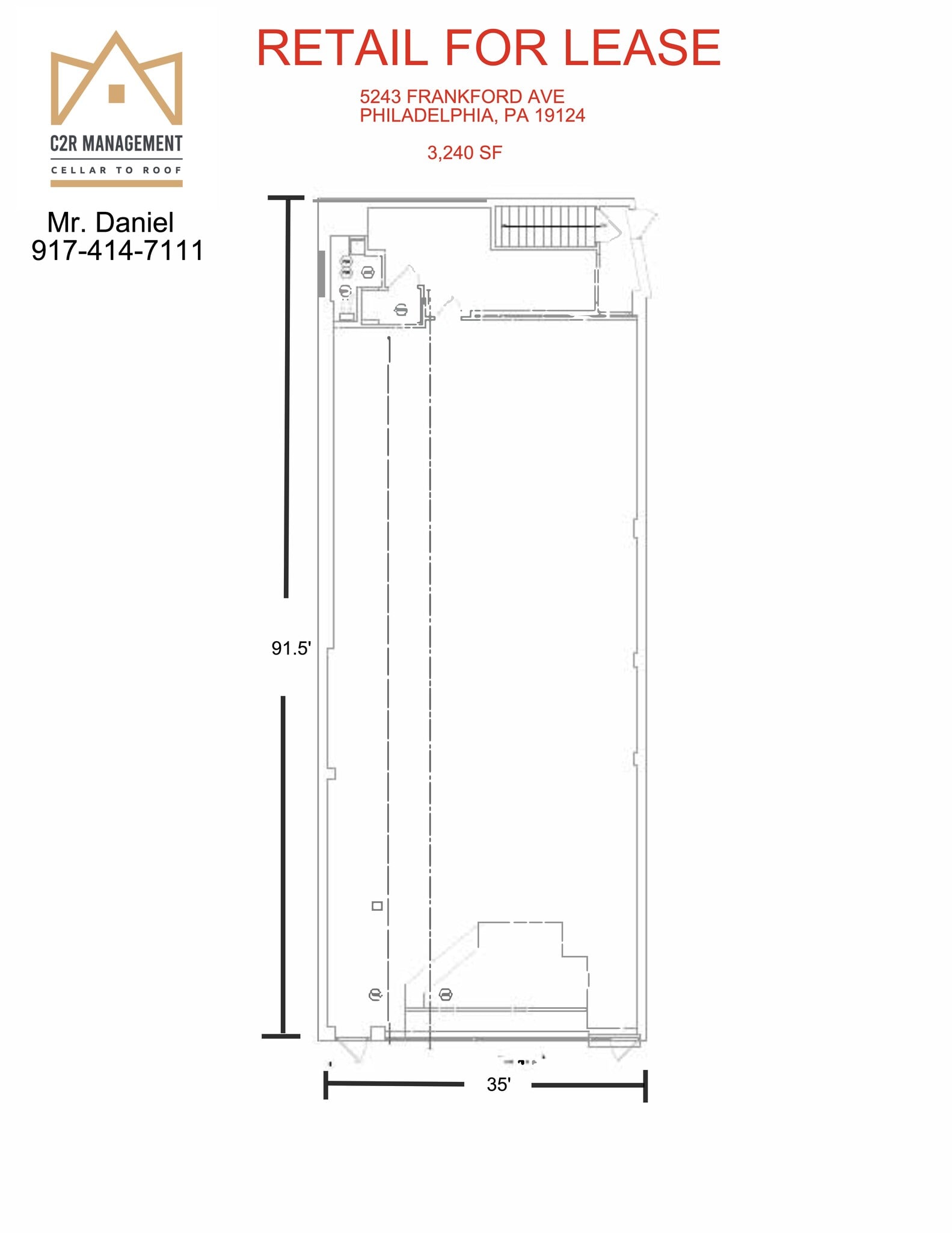 5243 Frankford Ave, Philadelphia, PA à louer Plan de site– Image 1 sur 1