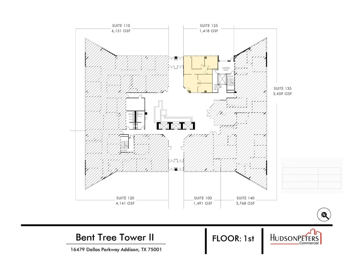 16479 Dallas Pky, Addison, TX 75001 - Lot 125 - - Plan d’étage - Image 1 of 1