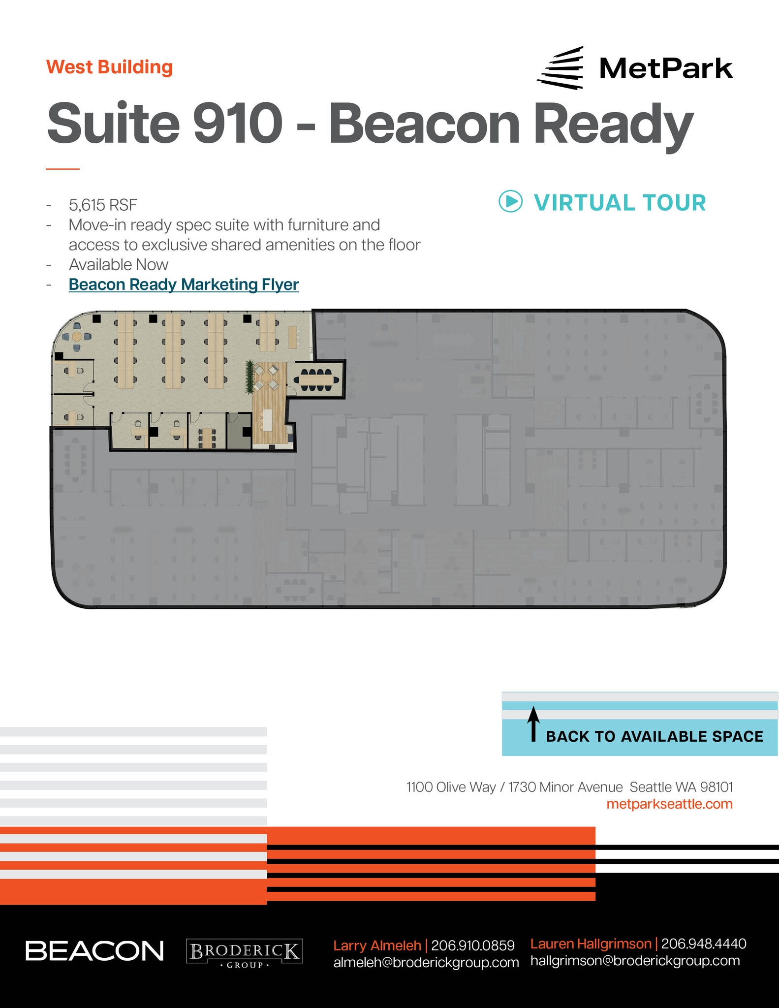 1100 Olive Way, Seattle, WA à louer Plan d’étage– Image 1 sur 1