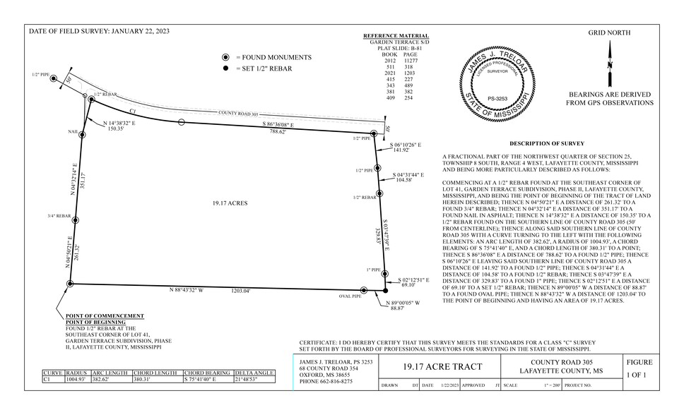 30 Howell Loop, Oxford, MS à vendre - Plan de site – Image 3 sur 3