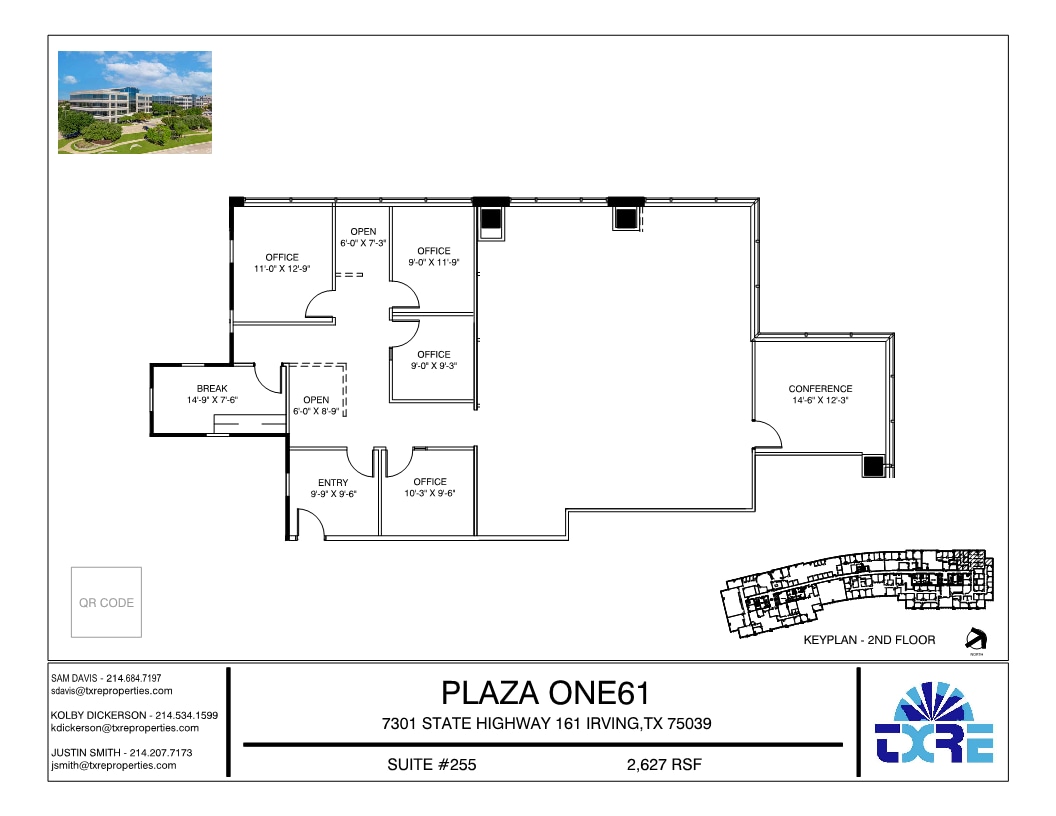 7301 N State Highway 161, Irving, TX à louer Plan d’étage– Image 1 sur 1