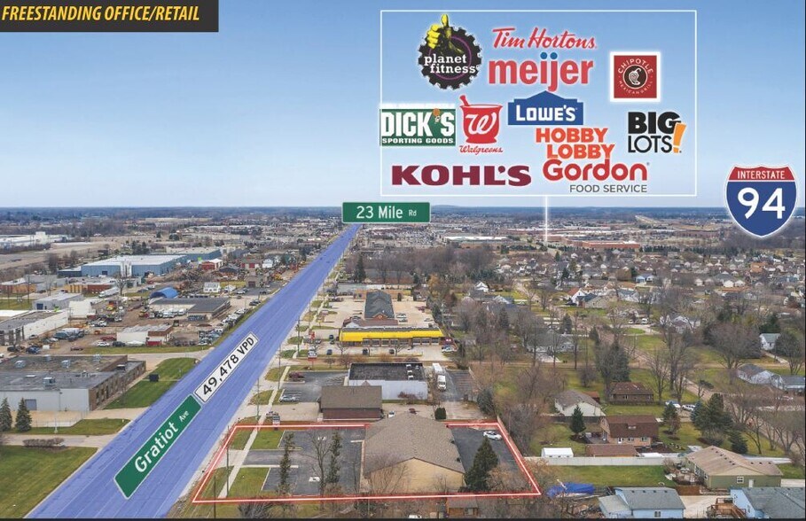 49532-49540 Gratiot Ave, Chesterfield, MI à louer - Photo de l’immeuble – Image 2 sur 19