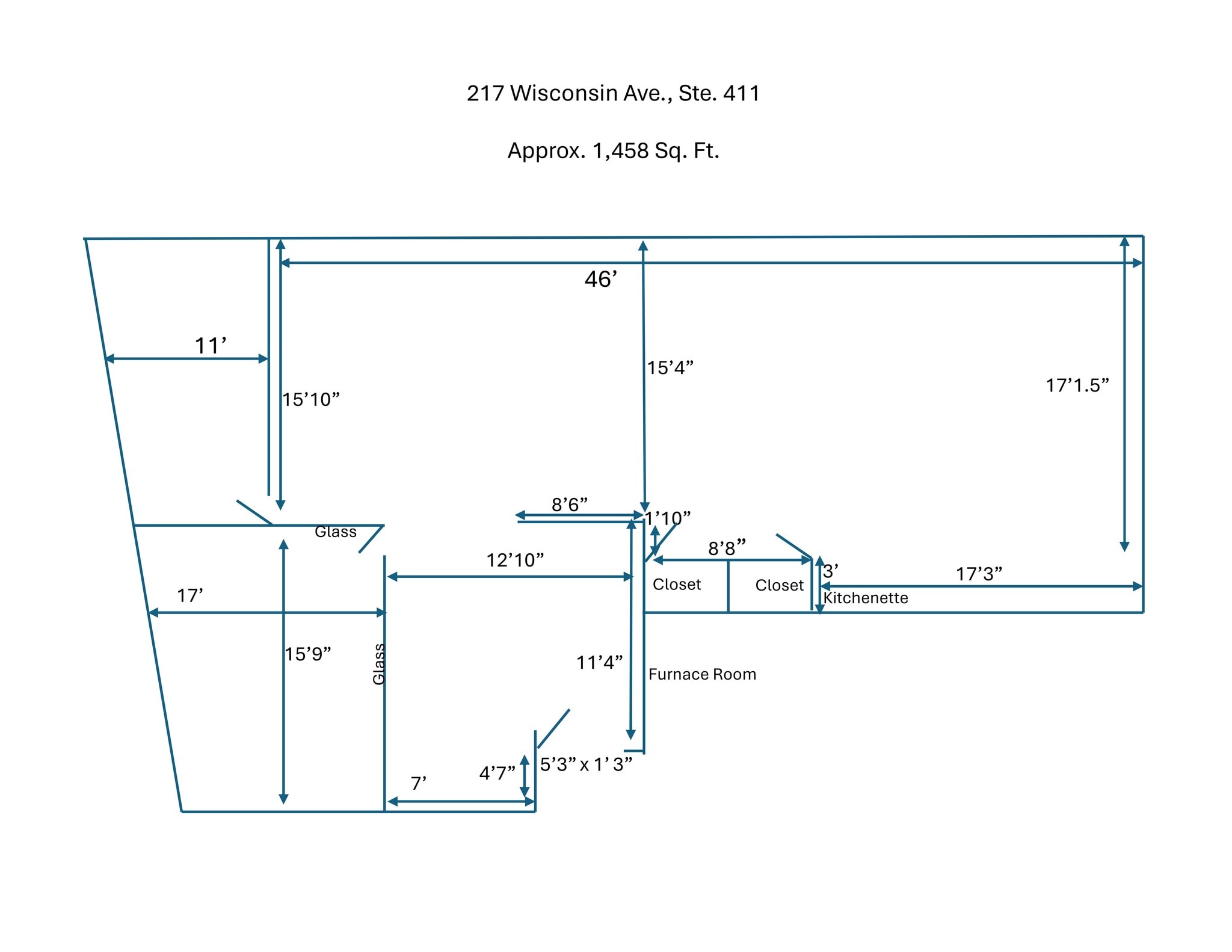 217 Wisconsin Ave, Waukesha, WI à louer Plan de site– Image 1 sur 1