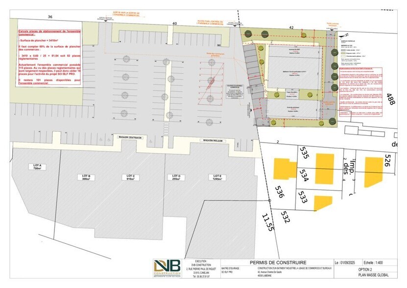 Local commercial dans Labenne à louer - Plan d’étage – Image 2 sur 8