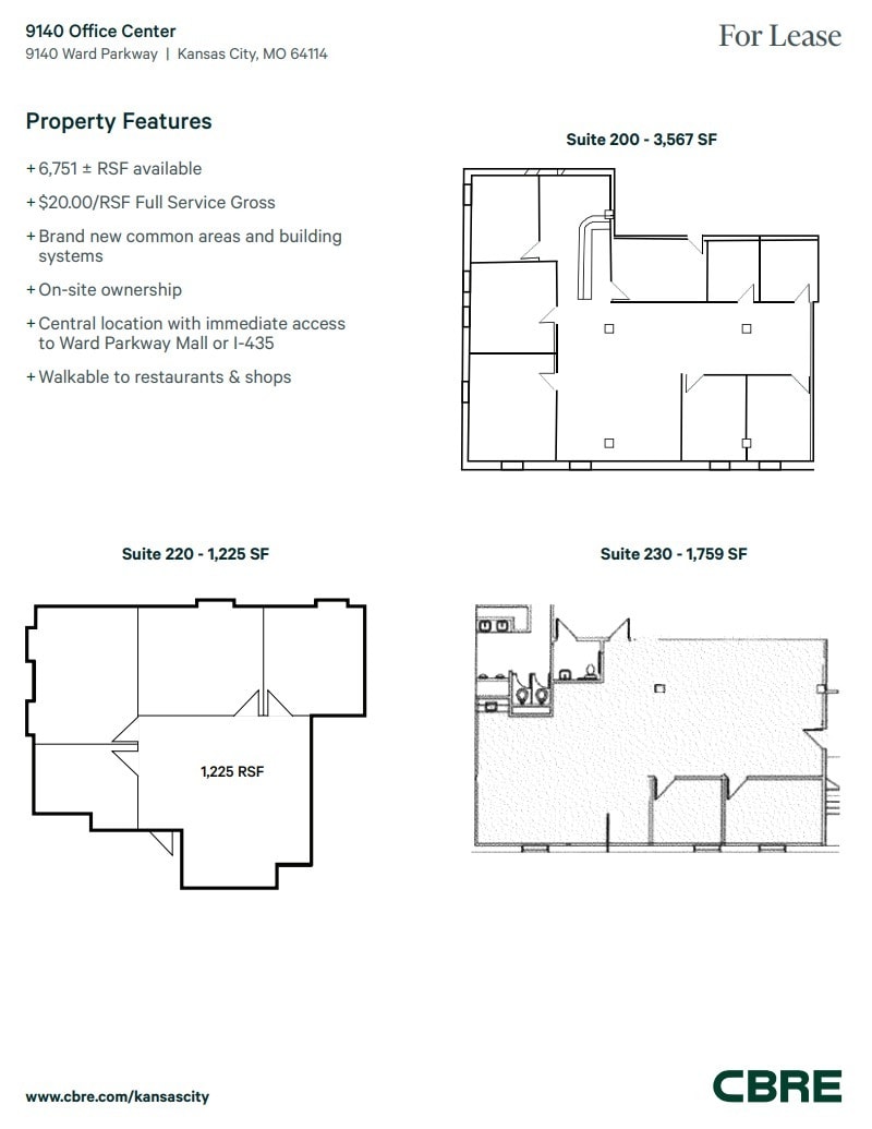 9140 Ward Pky, Kansas City, MO à louer Plan d’étage– Image 1 sur 1