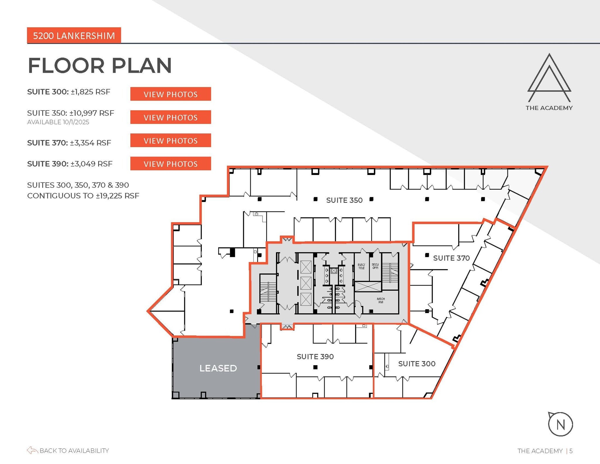 5200 Lankershim Blvd, North Hollywood, CA à louer Plan d’étage– Image 1 sur 1