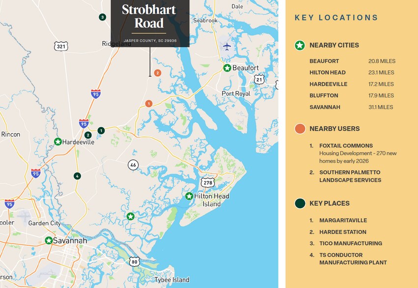 0 Strobhard Road, Ridgeland, SC à vendre - Photo de l’immeuble – Image 2 sur 2