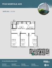 7900-7920 Norfolk Ave, Bethesda, MD à louer Plan d’étage– Image 1 sur 2