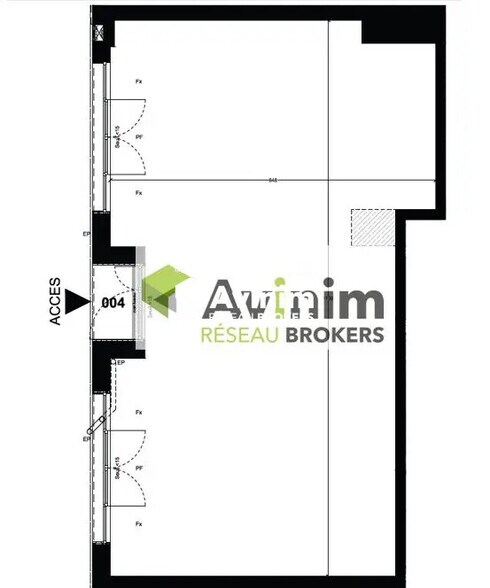 Local commercial dans Clichy à vendre - Plan d’étage – Image 2 sur 2