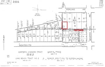 139 E Montecito Ave, Sierra Madre, CA à louer Plan de site– Image 1 sur 2
