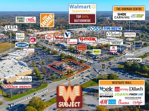 1510 W O Ezell Blvd, Spartanburg, SC - VUE AÉRIENNE  vue de carte - Image1