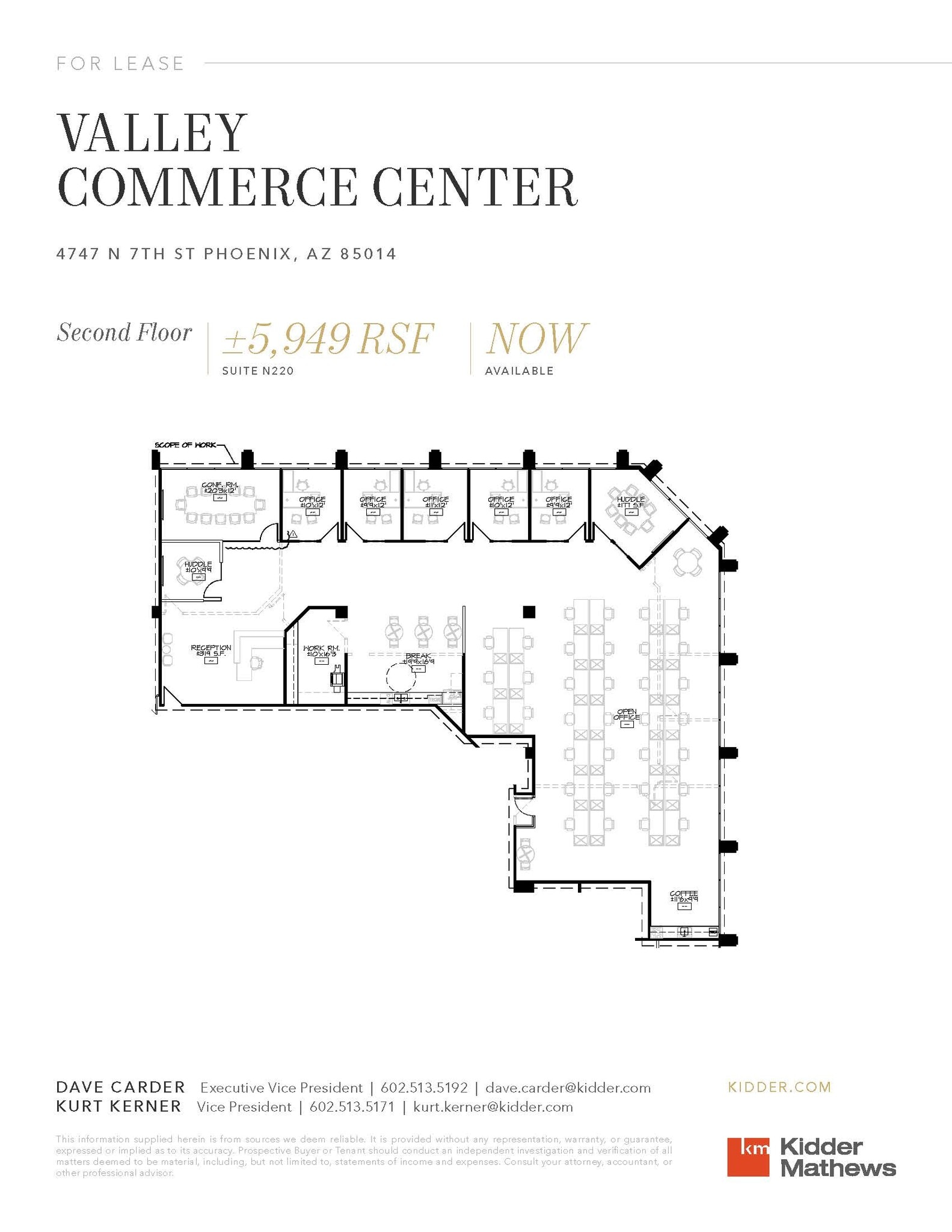 4745 N 7th St, Phoenix, AZ à louer Plan d’étage– Image 1 sur 1