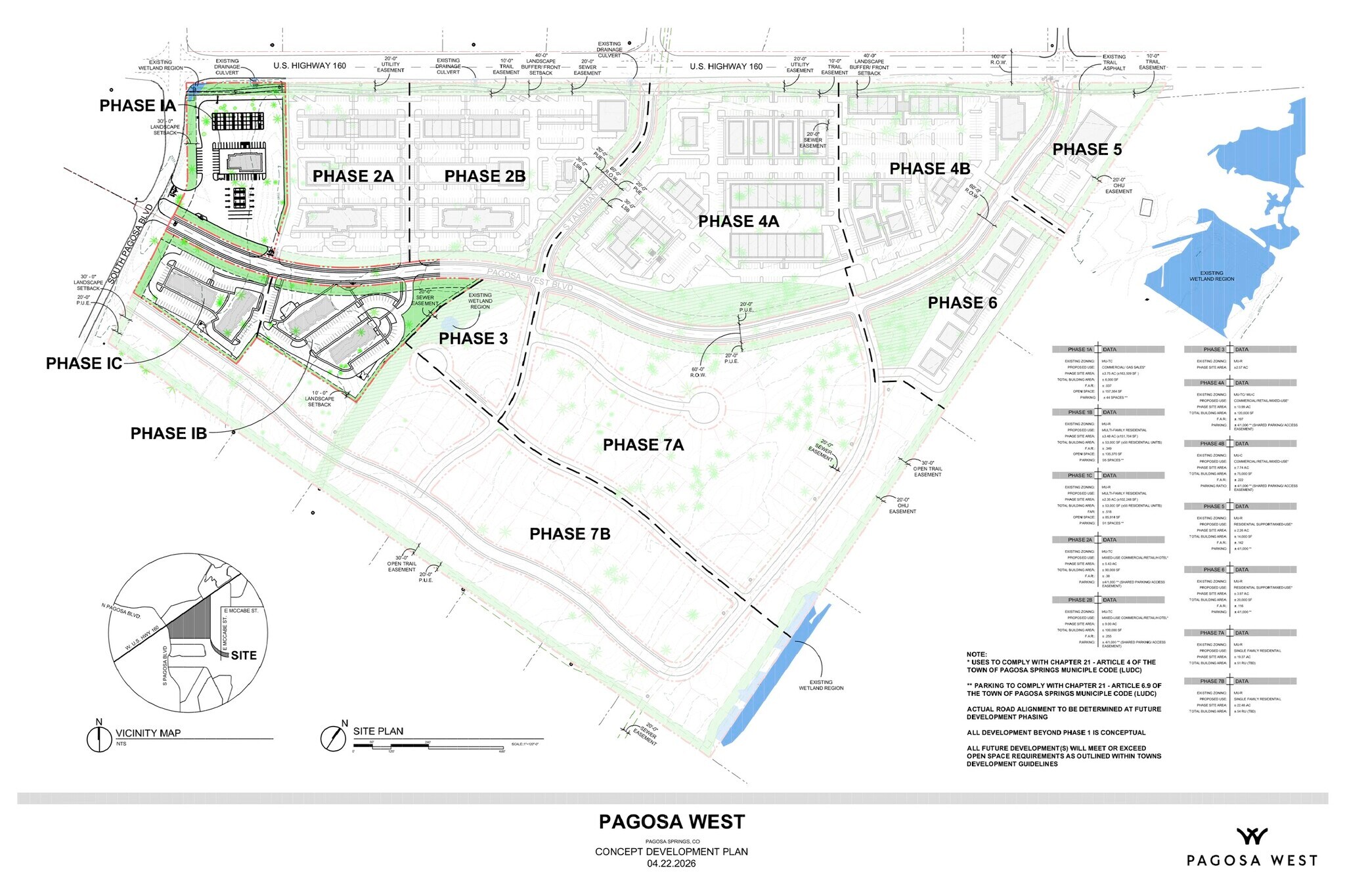 Highway 160 Land (4 way lighted intersections), Pagosa Springs, CO à vendre Plan de site– Image 1 sur 17