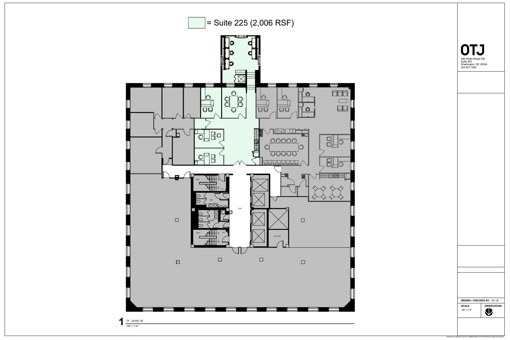 1616 P St NW, Washington, DC à louer Plan d’étage– Image 1 sur 1