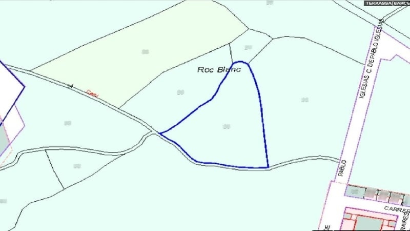 Paraje el Roc Blanc, 25, Terrassa, Barcelona à vendre - Plan cadastral – Image 3 sur 3