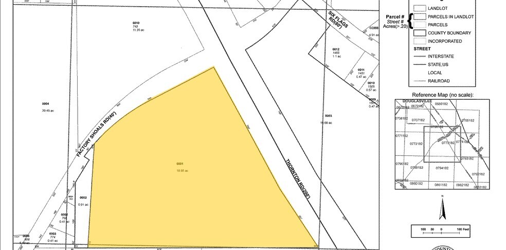 725 Factory Shoals Rd, Lithia Springs, GA à louer - Plan cadastral – Image 2 sur 7
