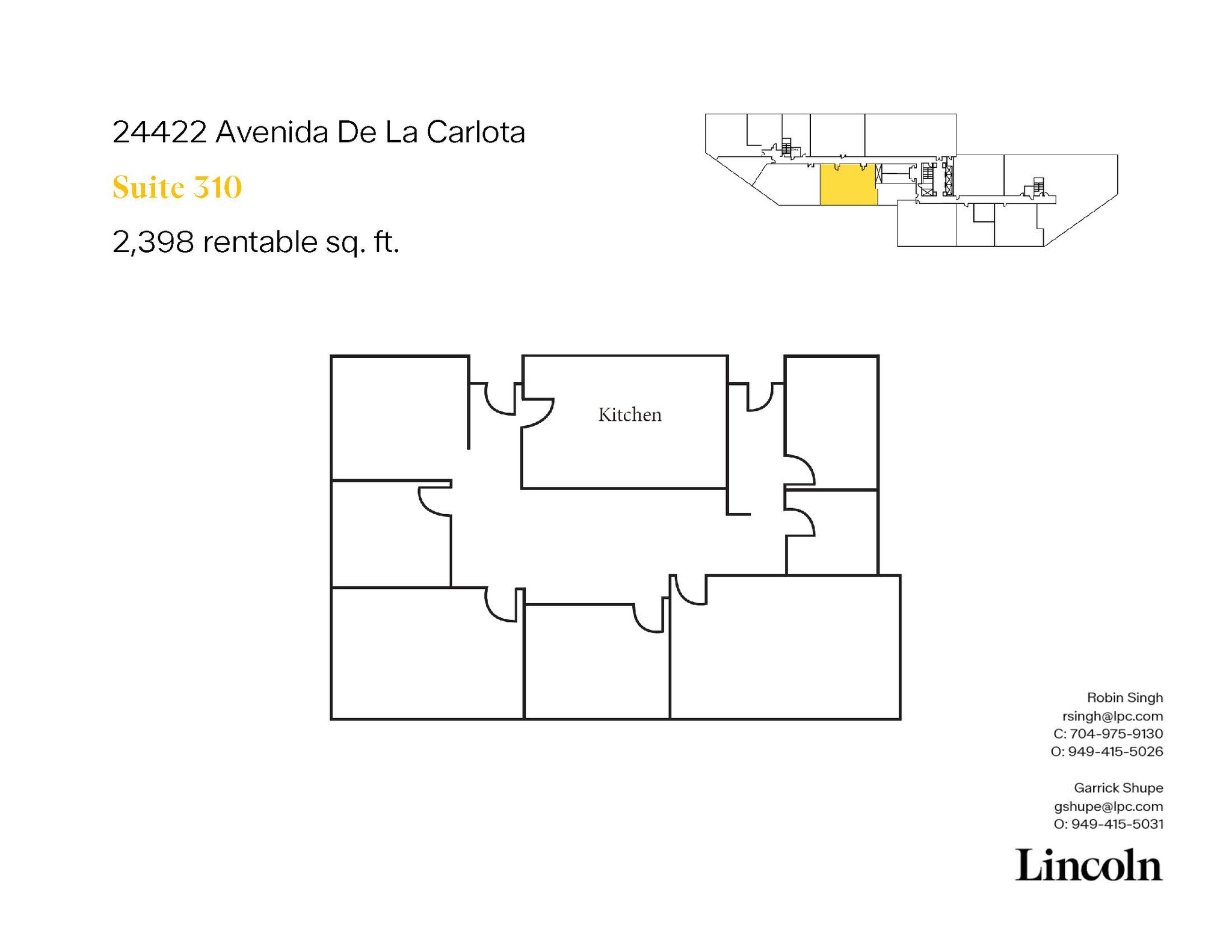 24422 Avenida De La Carlota, Laguna Hills, CA à louer Plan d’étage– Image 1 sur 11