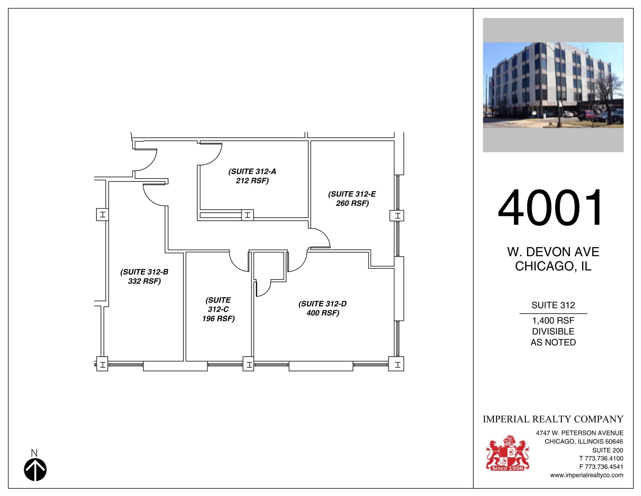 4001 W Devon Ave, Chicago, IL à louer Plan de site– Image 1 sur 1