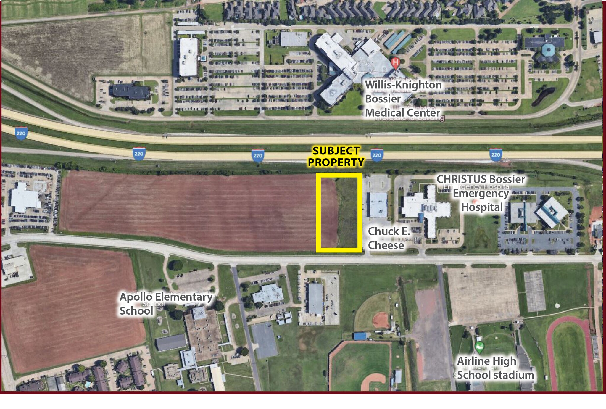 2.43 Acres on Viking Drive, Bossier City, LA à vendre Photo de l’immeuble– Image 1 sur 3