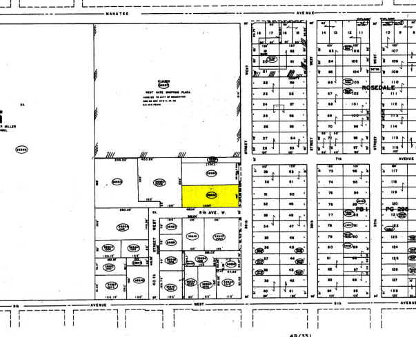 712 39th St W, Bradenton, FL à vendre - Plan cadastral – Image 3 sur 3