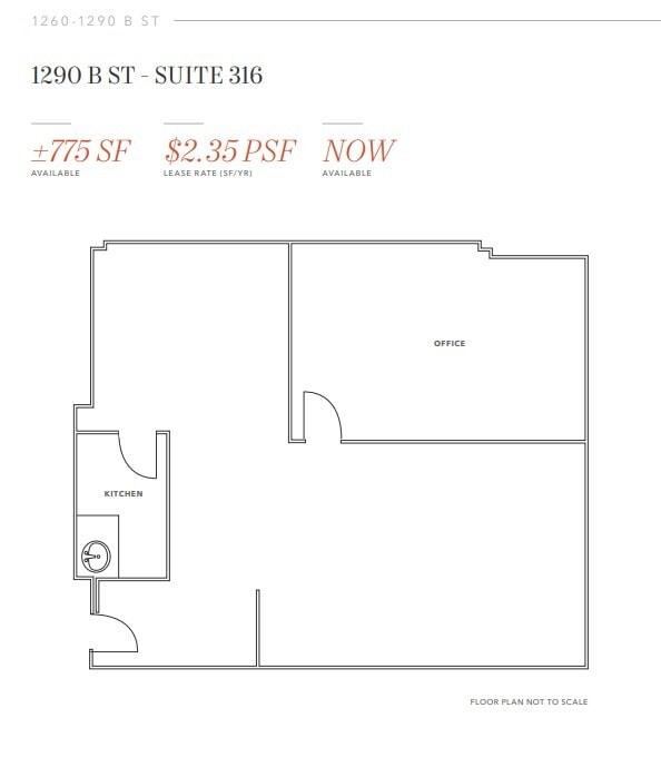 1290 B St, Hayward, CA à louer Plan d’étage– Image 1 sur 1
