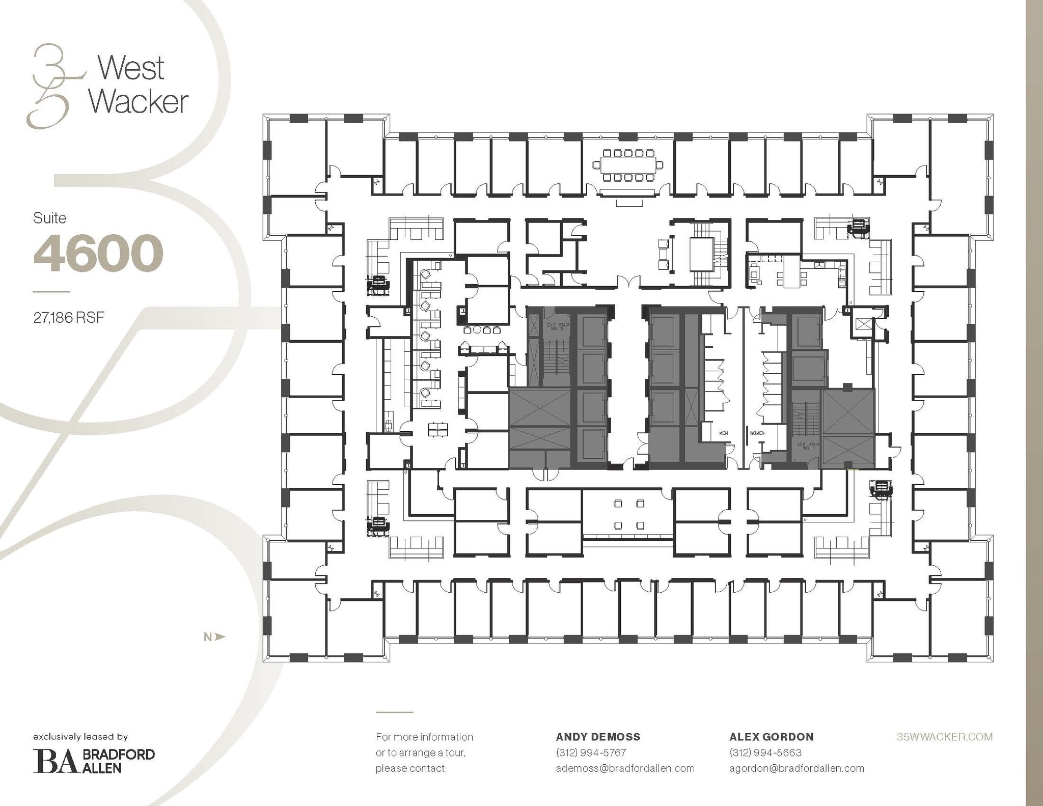 35 W Wacker Dr, Chicago, IL à louer Plan d’étage– Image 1 sur 4