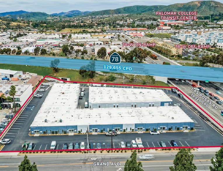 1320 Grand Ave, San Marcos, CA à louer - Aérien – Image 2 sur 5