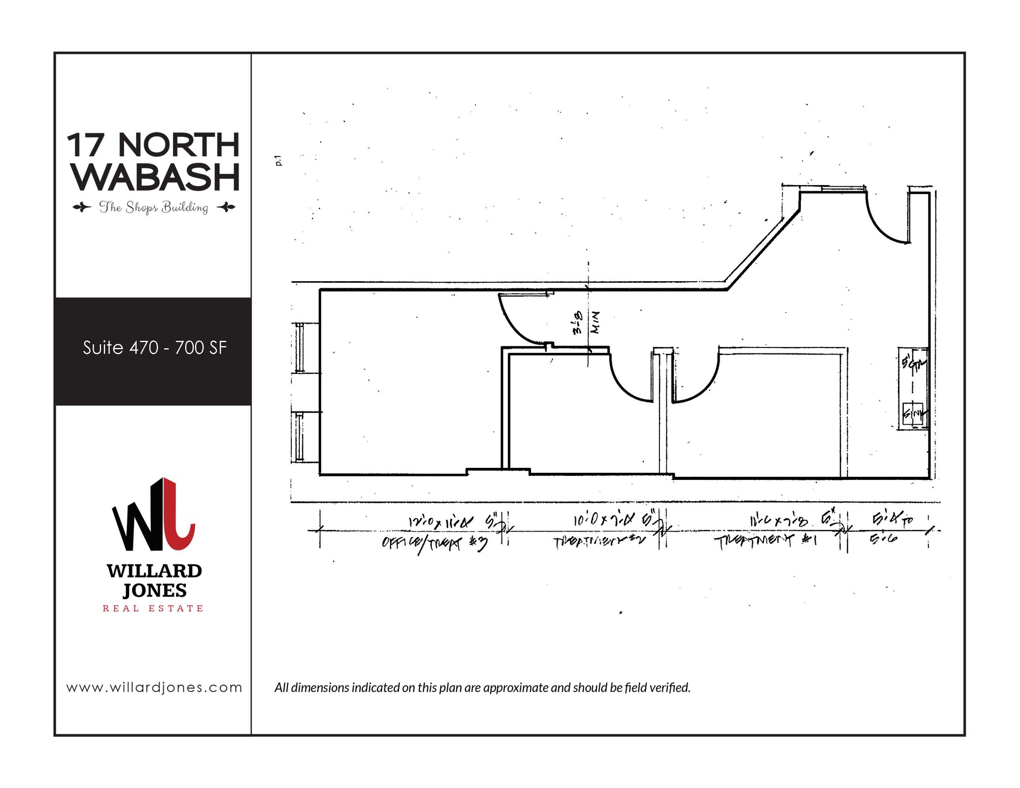 17 N Wabash Ave, Chicago, IL à louer Plan d’étage– Image 1 sur 1