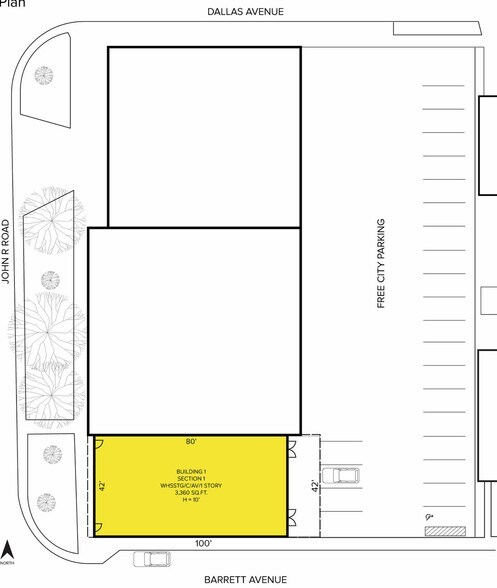 25402 John R Rd, Madison Heights, MI à vendre - Plan de site – Image 2 sur 2