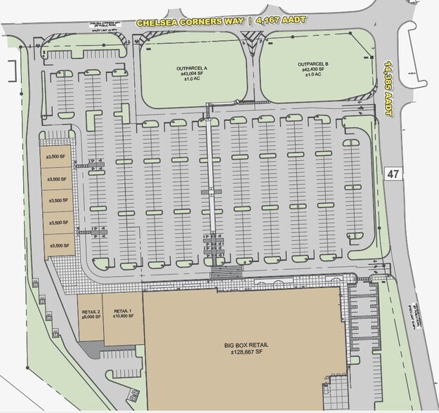 Chelsea Corners Way, Chelsea, AL à louer - Plan de site – Image 2 sur 3