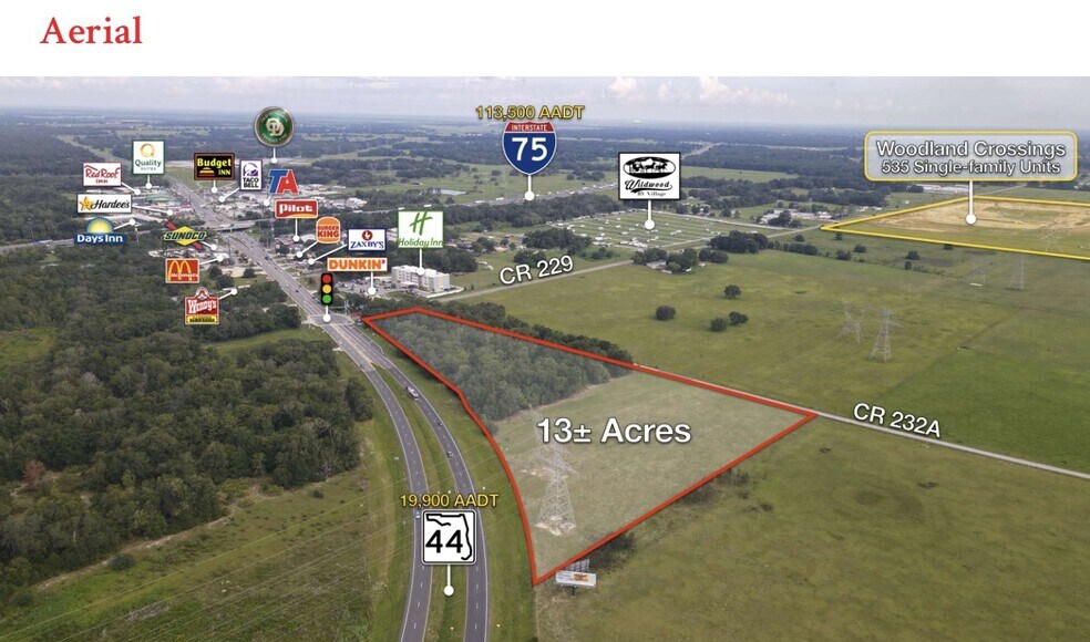 SR 44 & CR 229, Wildwood, FL à vendre - Aérien – Image 2 sur 3