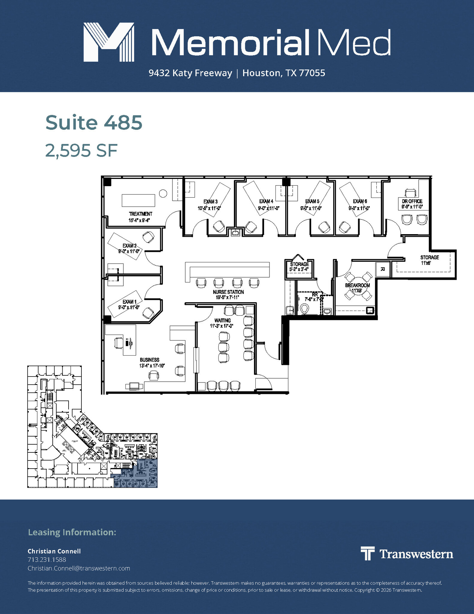 9432 Katy Fwy, Houston, TX à louer Plan d’étage– Image 1 sur 1